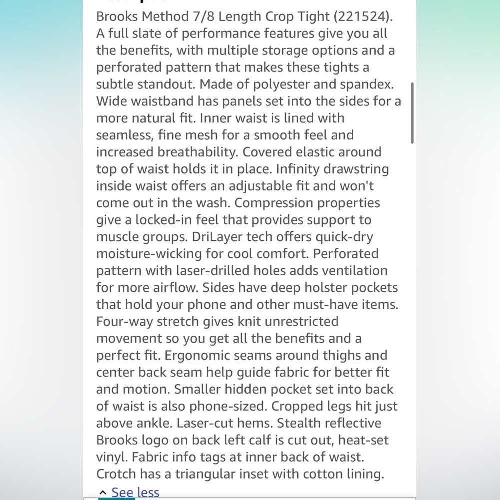 Brooks Running ‘Method’ Vented Tights - image 4